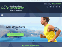 Tablet Screenshot of absolutebalancechiropractic.com